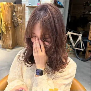 カラー Revie  hair所属・Hiyori/透明感 矢場町/栄のヘアスタイル