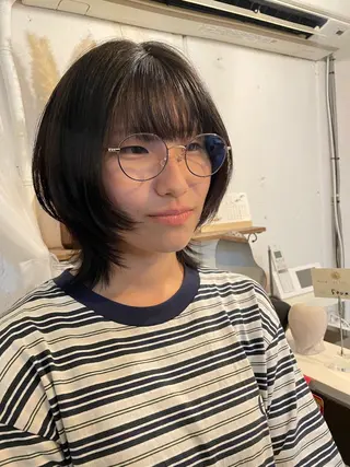 ショート 京都美容師 塩のヘアスタイル