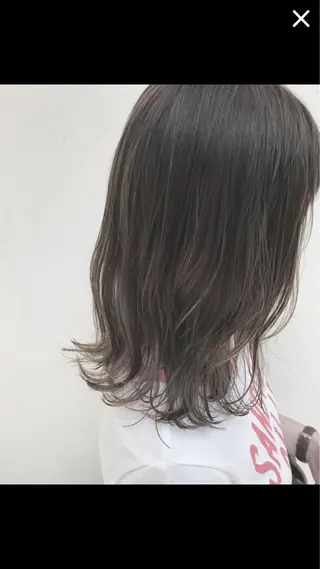セミロング カラー パーマ ヘアアレンジ メンズ キッズ ネイル マツエク・マツパ premier modelsのヘアスタイル