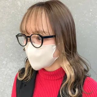 ミディアム カラー 韓国ヘア/艶カラー /田中悠佑のヘアスタイル