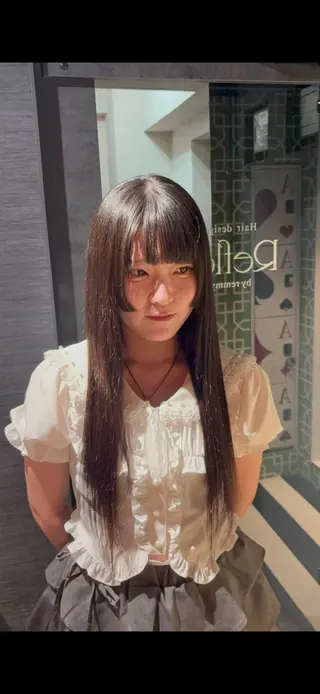 ロング αito新宿 ダブル カラーモデル募集のヘアスタイル