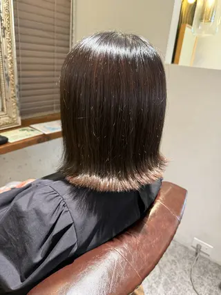 ミディアム 有田 虹美のヘアスタイル