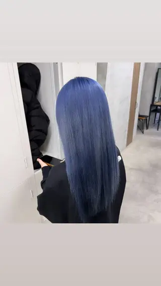 セミロング カラー ヘアアレンジ メンズ 🌟🍒ハイトーン 韓国ヘア/ユウミのヘアスタイル