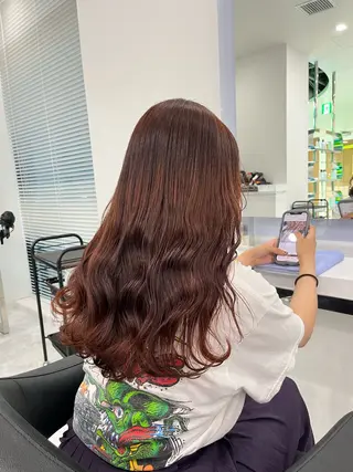 カラー 似合わせ💗透け感 💗うる艶カラー💗のヘアスタイル