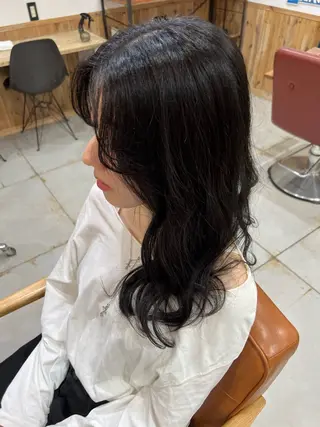 ロング カラー みやの しんじのヘアスタイル