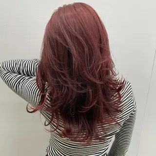 セミロング カラー mihoko/ ニュアンスパーマのヘアスタイル