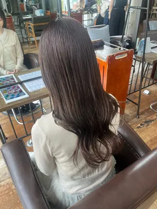 カラー 東　茉央/コテ巻き パーマ🧸銀座のヘアスタイル