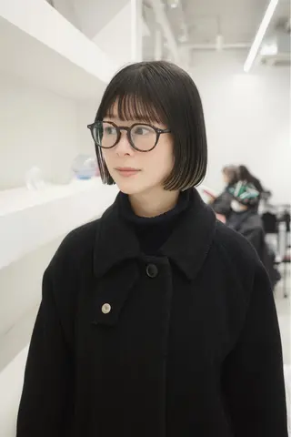 ショート カラー 🌱ぱつっと/ボブ 🌱のヘアスタイル