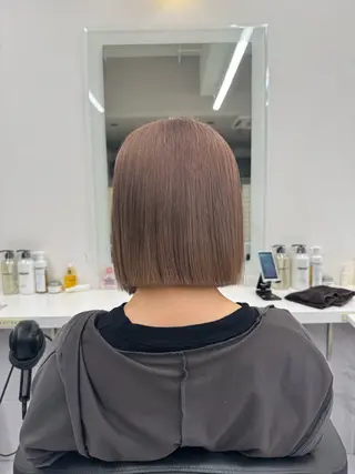 ショート カラー ヘアアレンジ flammeum所属・ハイトーン/ボブ /misakiのヘアスタイル