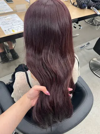 ロング miku/ラベンダー 透明感カラー🪻❤︎のヘアスタイル