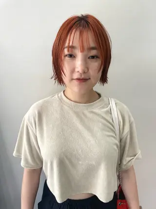 ミディアム カラー パーマ ヘアアレンジ メンズ tatsumi/ボブ ウルフ/レイヤーのヘアスタイル