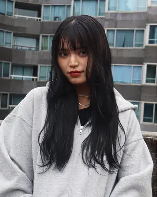 ロング カラー レイヤーカット /ハイトーンchaoのヘアスタイル