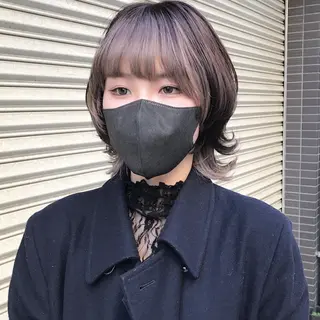 ミディアム カラー メンズ ✂︎ウルフ・ショート ✂︎MIKUNIのヘアスタイル