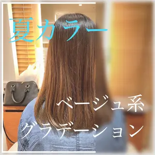 セミロング カラー eon 八王子所属・癖毛、多毛の方歓迎 三浦　麻衣のヘアスタイル