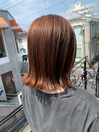 ミディアム カラー 平 ちひろのヘアスタイル