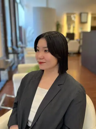 ミディアム カットパーマモデル 🖤ikoiのヘアスタイル