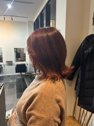 ミディアム ハイトーンボブ/ MIYUのヘアスタイル