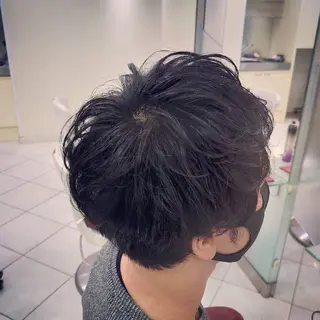 ショート パーマ メンズ 🐺一ノ瀬 凌 / デザインウルフ🐺のヘアスタイル