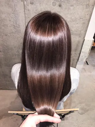 セミロング カラー パーマ ヘアアレンジ 野口 秀人 🦋髪質改善🫧のヘアスタイル