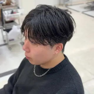 ショート パーマ ヘアアレンジ メンズ SALOWIN名古屋Suite店所属・名古屋のメンズ特化 美容師/わたるのヘアスタイル