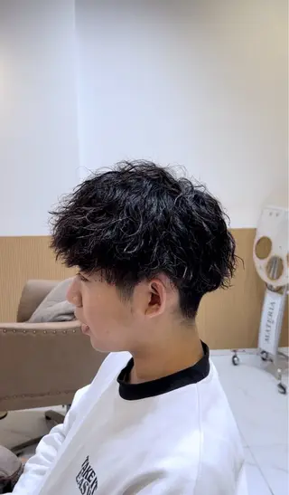パーマ メンズ 辻 雅也のヘアスタイル