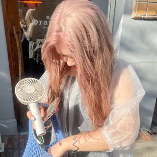 ロング カラー 🍊暖色×顔周り 🍊cocoroのヘアスタイル