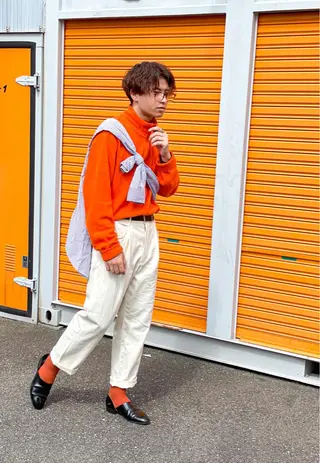 ミディアム パーマ メンズ メンズパーマ 赤司 泰樹のヘアスタイル