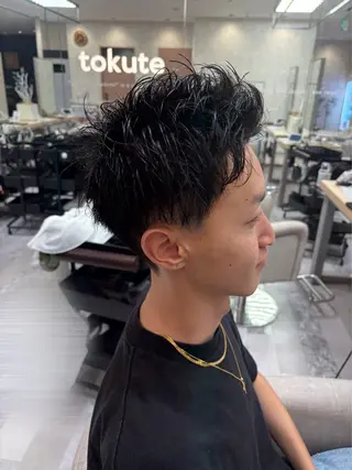 ショート メンズ tokute 片岡心🐥のヘアスタイル