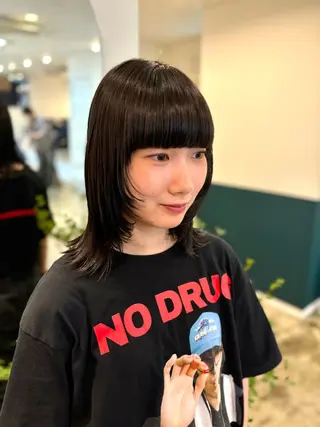 ミディアム ☁️RIKA☁️ @ri2_____bのヘアスタイル