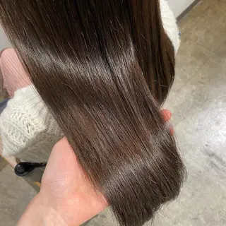 セミロング カラー 🌼透明感艶カラー オリーブ🌼河村咲のヘアスタイル