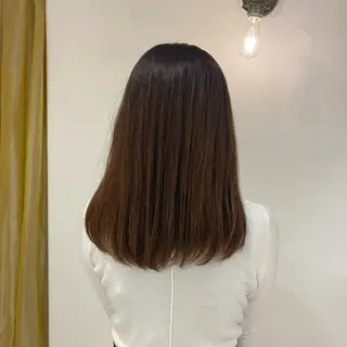 ミディアム カラー 組藤 沙奈のヘアスタイル