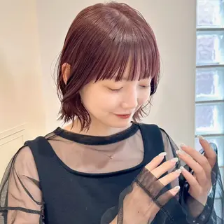 ショート 🧸🫧暖色/ボブ/ 橋本美柚🫧🧸のヘアスタイル