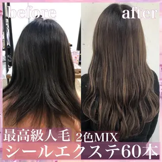 ロング カラー パーマ ヘアアレンジ 八巻 晴香のヘアスタイル