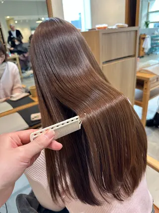 ロング カラー 永野 真也のヘアスタイル