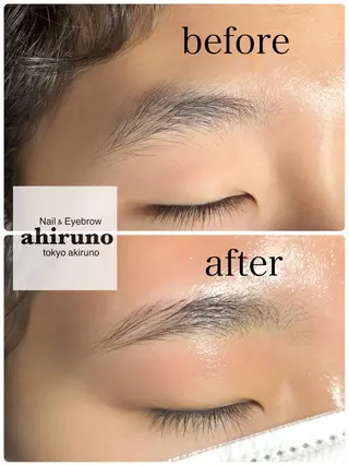 アイブロウ ａｈｉｒｕｎｏ ✿ ｙｕiのネイルデザイン