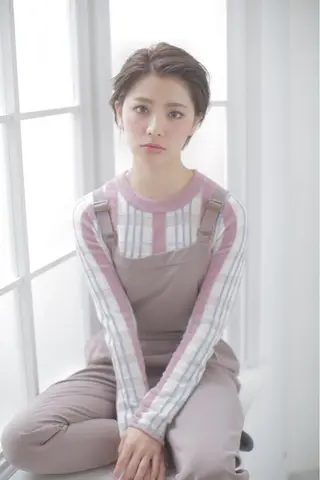 ショート カラー パーマ エイト ウメダのヘアスタイル