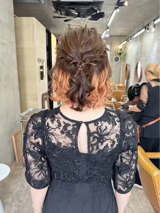 ミディアム ヘアアレンジ レイヤーカット💫 ／HARUKA🎀のヘアスタイル