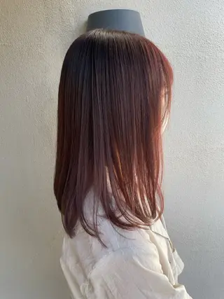 ミディアム カラー 早良区美容室 【BEER西新店】のヘアスタイル