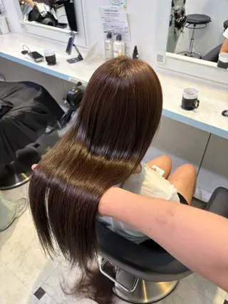 カラー 似合わせ💗透け感 💗ブリーチなし💗のヘアスタイル