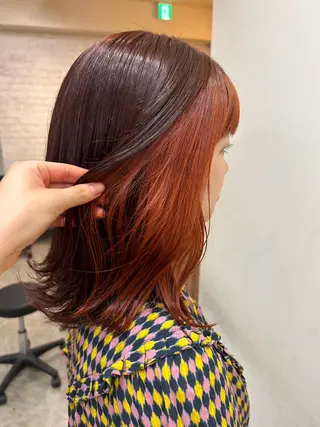 ミディアム カラー 無料ボブカットモデル 様募集中/あいらのヘアスタイル