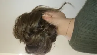 ヘアアレンジ セミロング shimizu mayuのマツエク・マツパデザイン