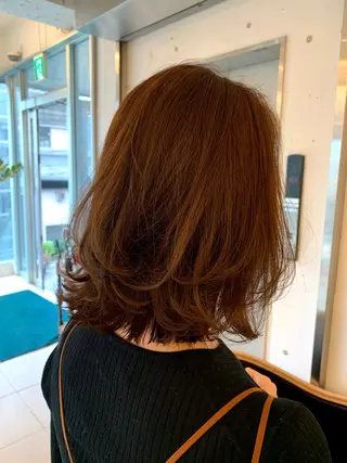 ミディアム 美髪矯正/縮毛矯正 越野雄大のヘアスタイル