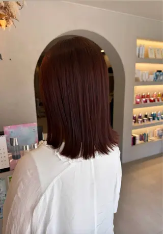 ミディアム カラー 蟹江 聡太✨レイヤーカットのヘアスタイル