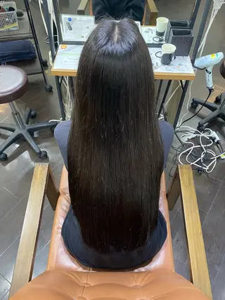 ロング カラー ヘアアレンジ 🍒ᩚ名駅/艶髪 縮毛矯正/あゆ🍒ᩚのヘアスタイル