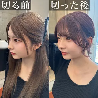 ロング カラー SALOWIN原宿AROA店所属・顔まわり神カット✂︎ 齋藤雄大【表参道】のヘアスタイル