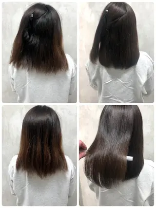 ミディアム 満足度⭕️縮毛矯正師 谷口にお任せを👍のヘアスタイル