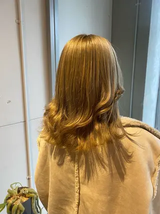 セミロング レイヤーカット/ ダブルカラー/櫻井のヘアスタイル