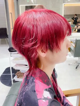 ショート カラー メンズ 𝐍𝐚𝐧𝐚{ 原宿/ハイトーン🫧のヘアスタイル