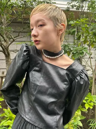 ショート カラー momoca 暖色カラー/ボブのヘアスタイル