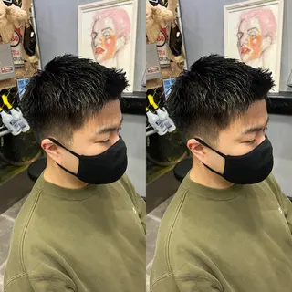 ショート メンズ センターパート /植田のヘアスタイル